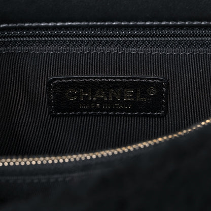 Chanel Shearling Lambskin Medium Coco Handle Flap Black 6 of 19