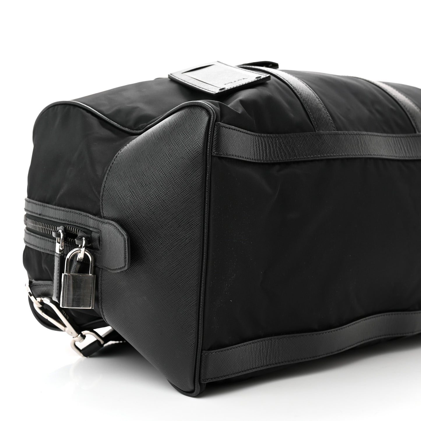 Tessuto Nylon Saffiano Duffle Black