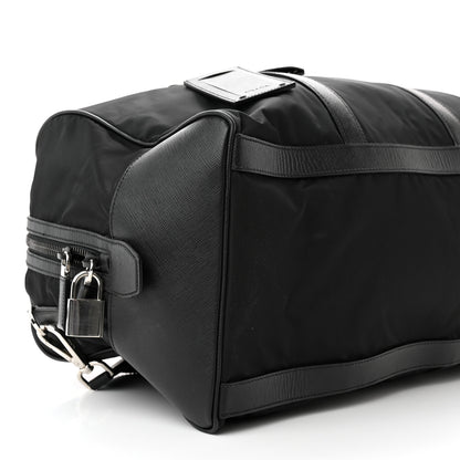 Prada Tessuto Nylon Saffiano Duffle Black 9 of 18