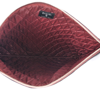 Chanel Caviar Quilted Large Cosmetic Case Black 5 of 9