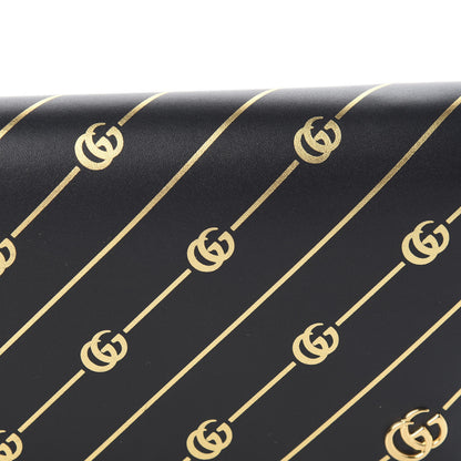 Gucci Calfskin Diagonal GG Mini Chain Wallet Black Gold 10 of 12