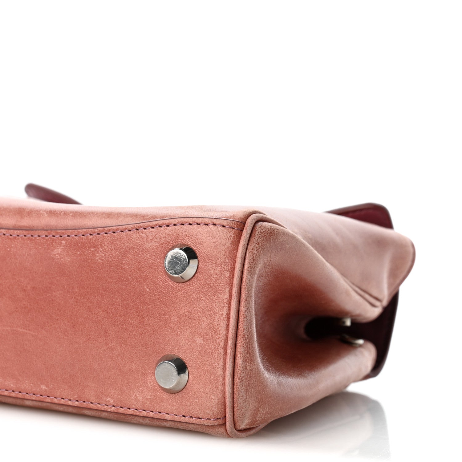 Balenciaga Vegetable Tanned Lambskin Mini Rodeo Top Handle Handbag Rose Quartz 10 of 13
