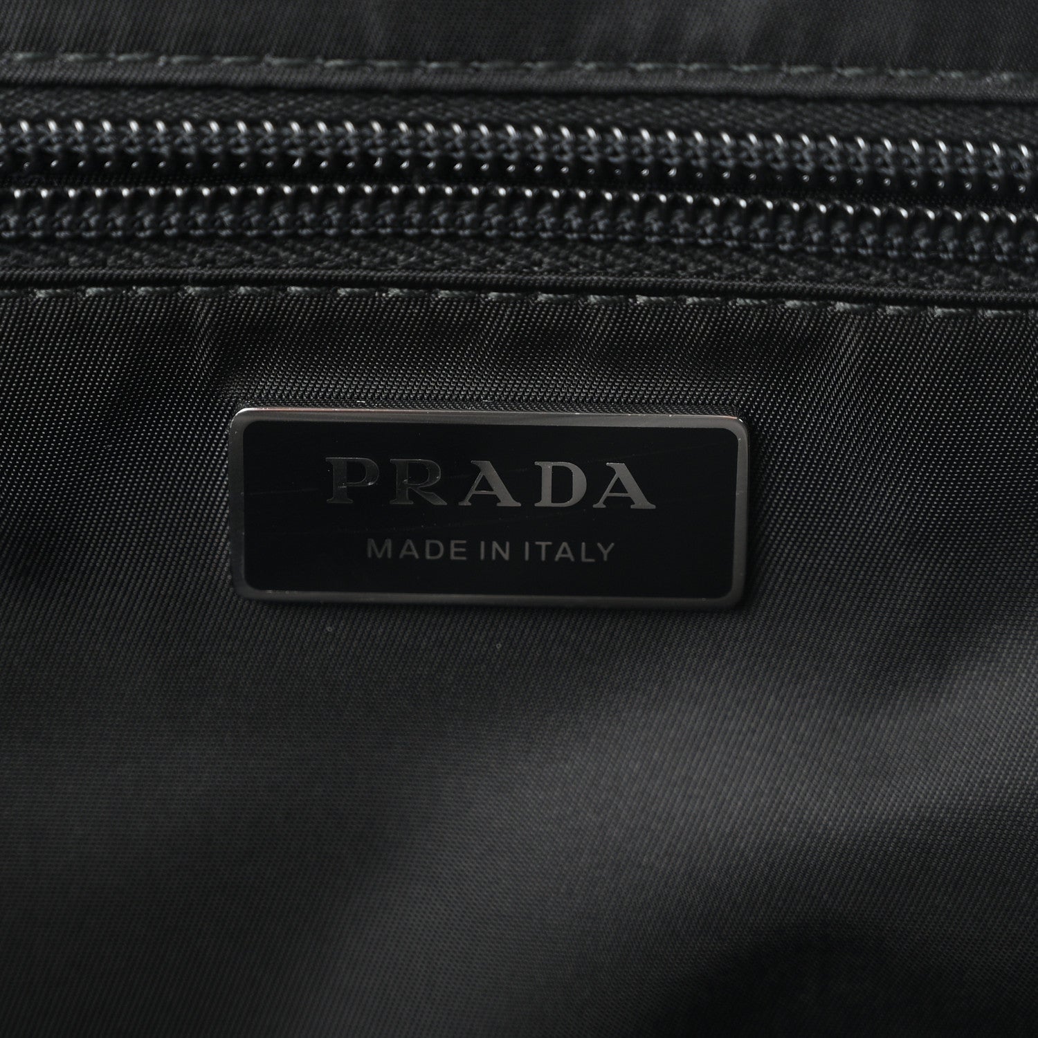 Prada Re-Nylon Vitello Padded Large Traveler Flap Shoulder Bag Black 6 of 10