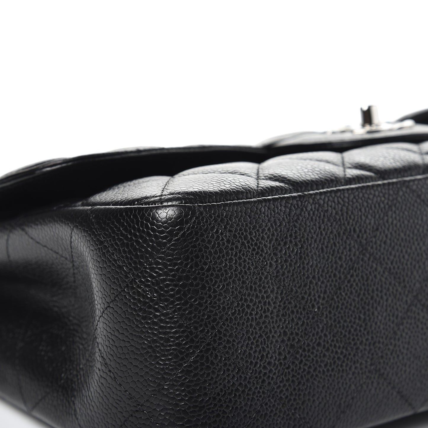 Caviar Quilted Jumbo Single Flap Black