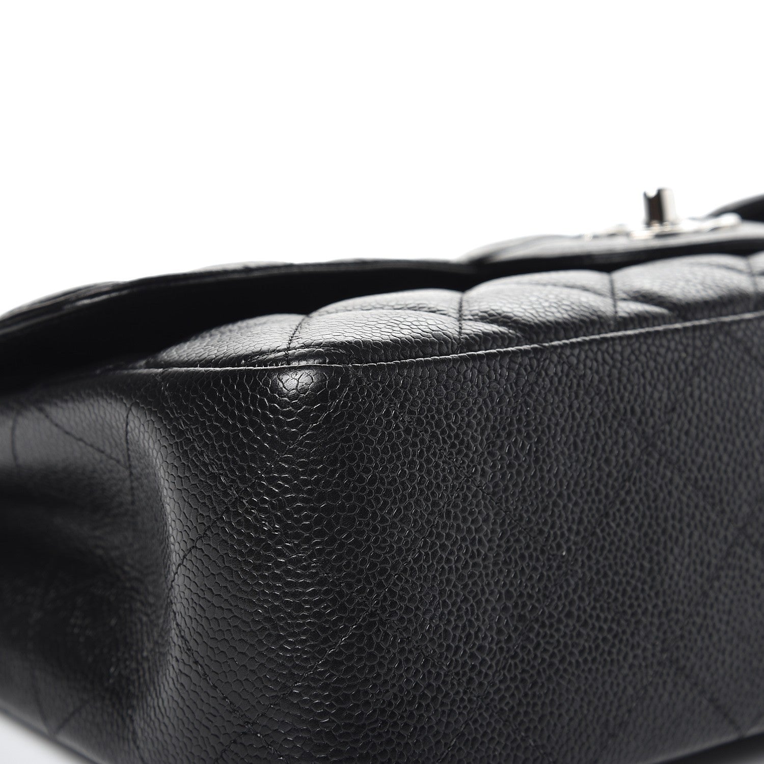 Chanel Caviar Quilted Jumbo Single Flap Black 9 of 9