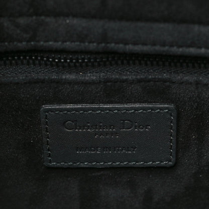 Christian Dior Ultra Matte Calfskin Cannage Large Lady Dior Black 6 of 8