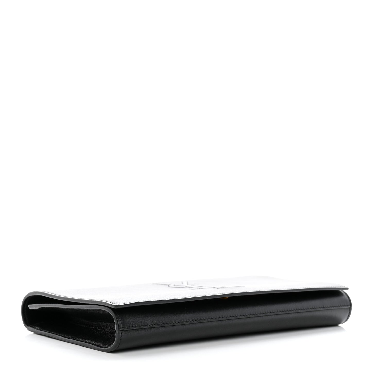 Calfskin Monogram Large Belle De Jour Clutch Black