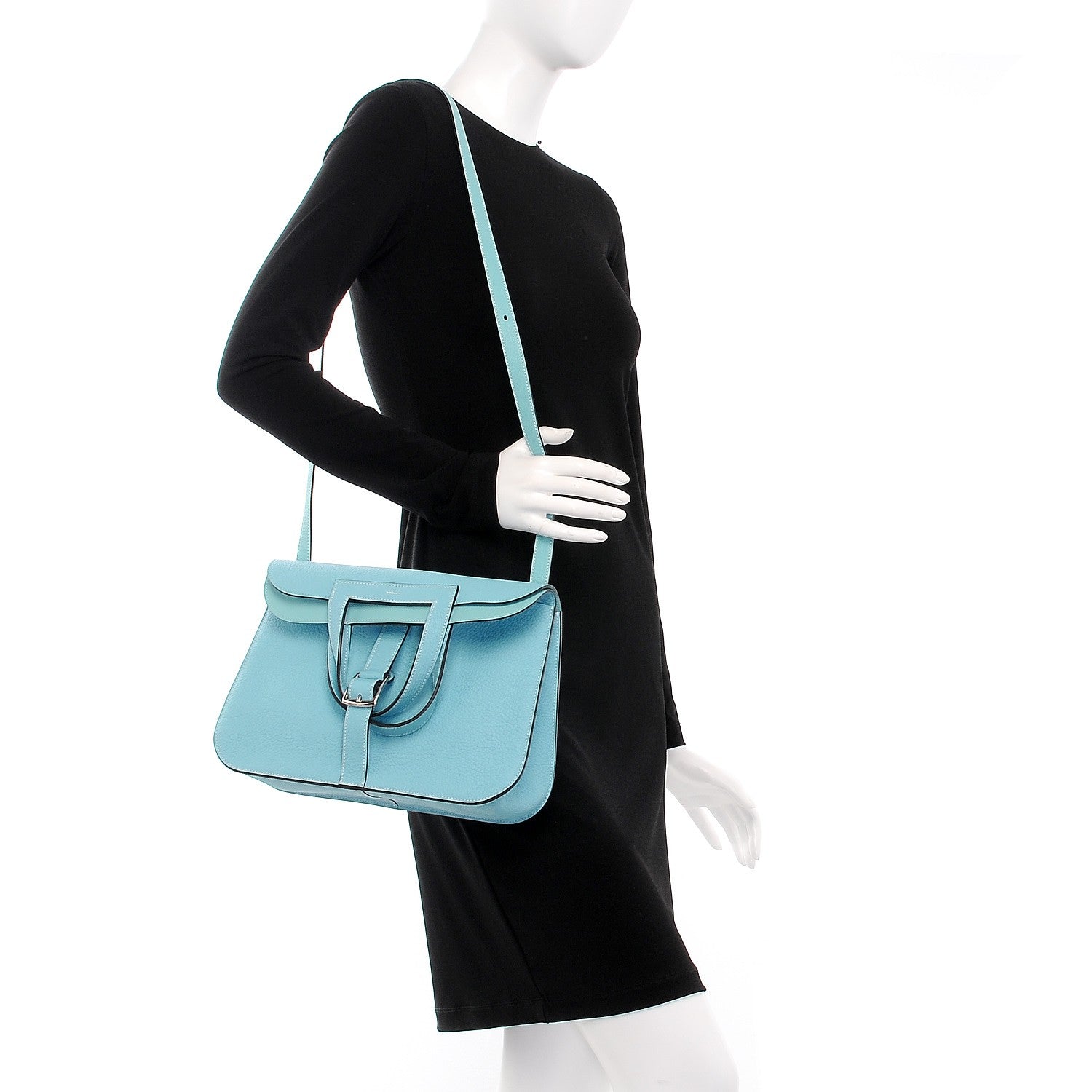 Hermes Taurillon Clemence Halzan 31 Bleu Atoll 2 of 10