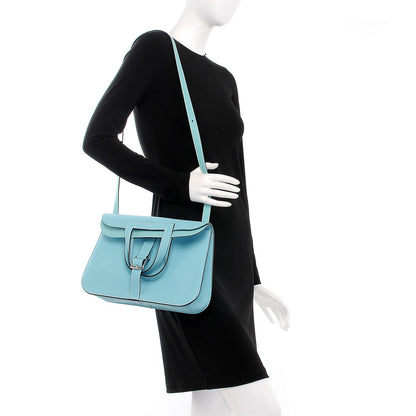 Hermes Taurillon Clemence Halzan 31 Bleu Atoll 2 of 10