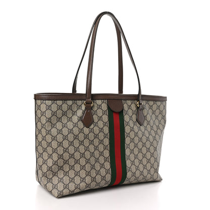 Gucci GG Supreme Monogram Medium Ophidia Shopping Tote Brown 3 of 14