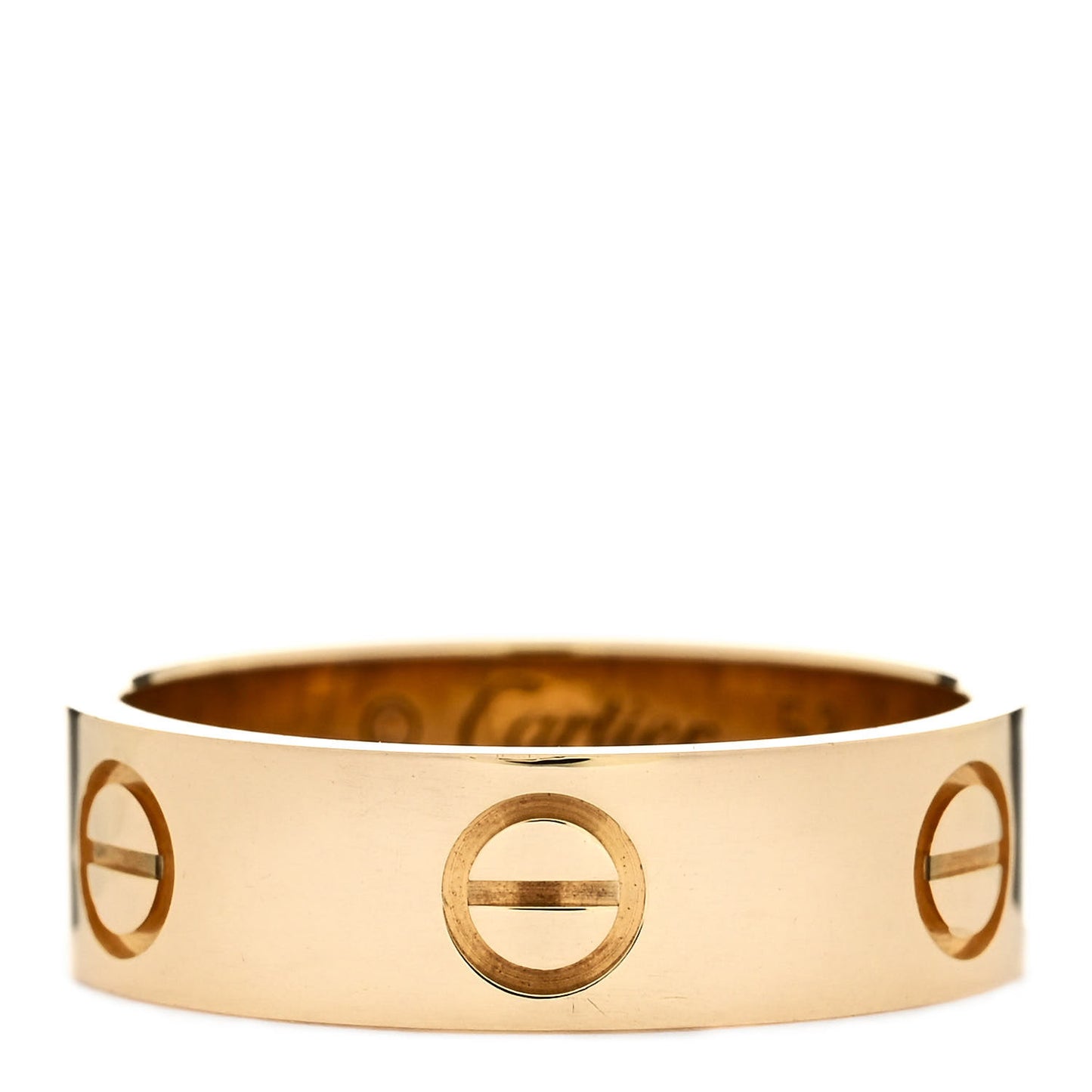 18K Yellow Gold 5.5mm LOVE Ring 53 6.5