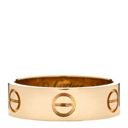 Cartier 18K Yellow Gold 5.5mm LOVE Ring 53 6.5 1 of 6
