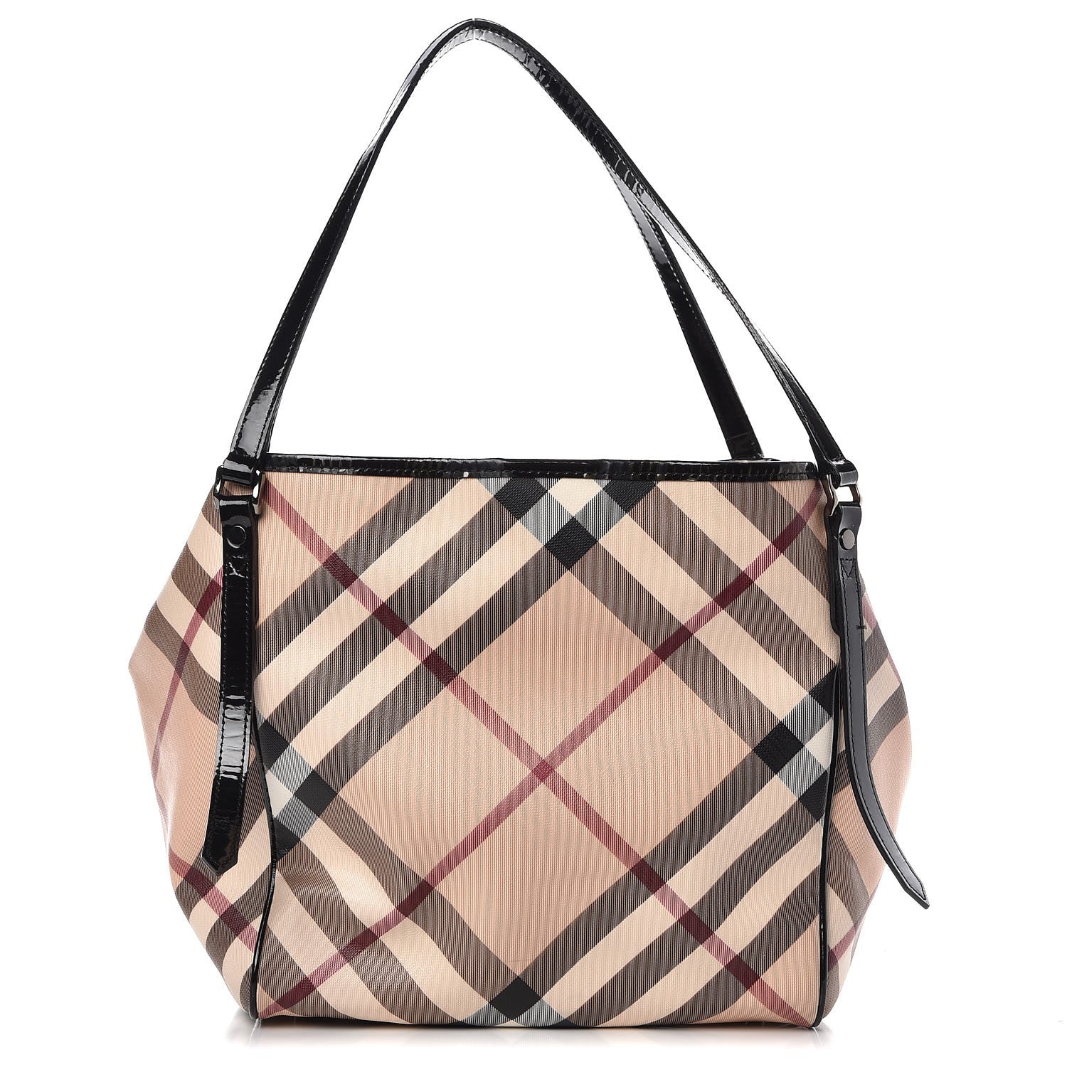 Burberry Nova Check Small Canterbury Tote Black 1 of 20
