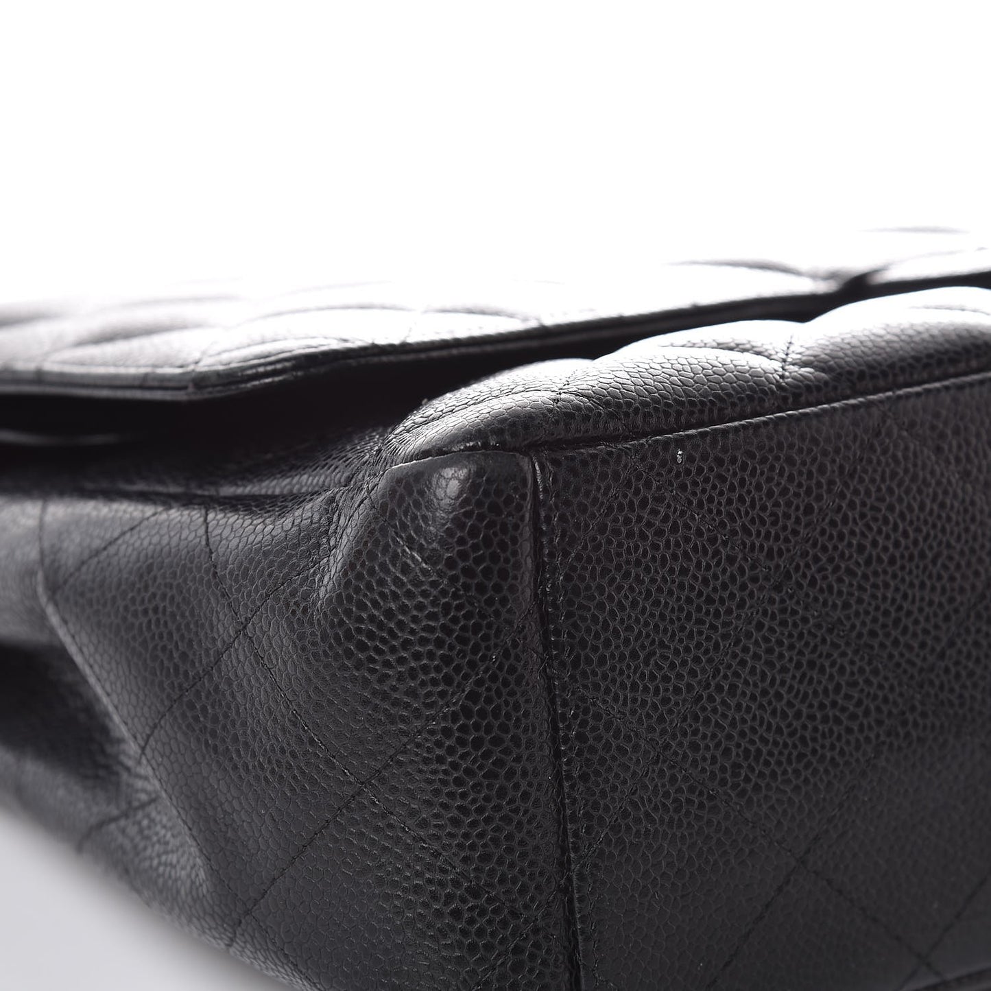 Caviar Quilted Maxi Double Flap Black