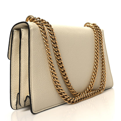 Gucci Calfskin Medium GG Marmont Chain Handle Bag Mystic White 3 of 11
