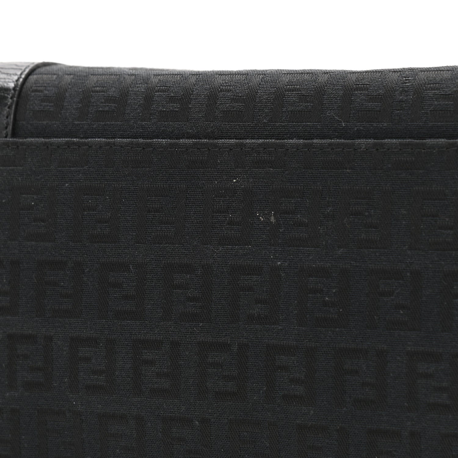 Fendi Zucchino Large Charm Shopping Tote Black 11 of 11