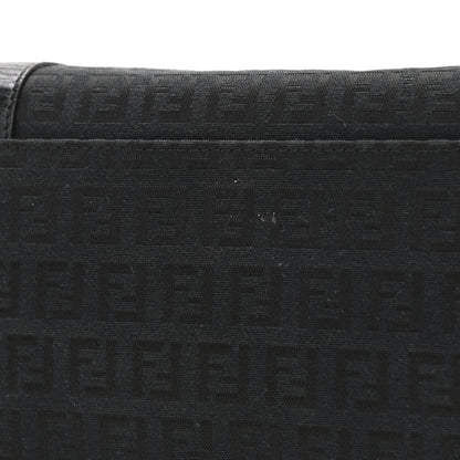 Fendi Zucchino Large Charm Shopping Tote Black 11 of 11