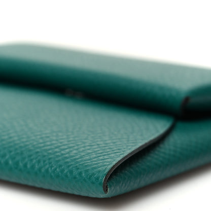 Hermes Epsom Bastia Coin Purse Malachite 9 of 9