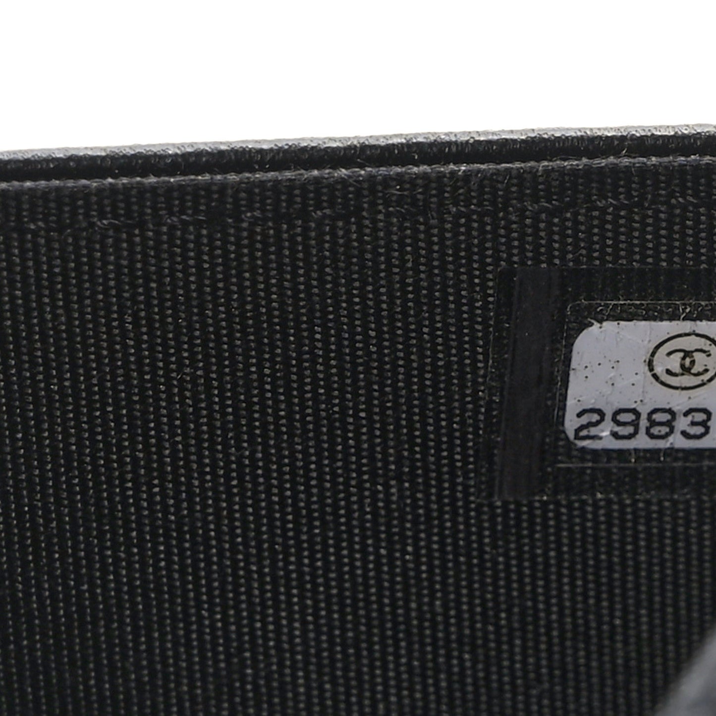 Calfskin Chain 20s Signe Wallet on Chain WOC Black