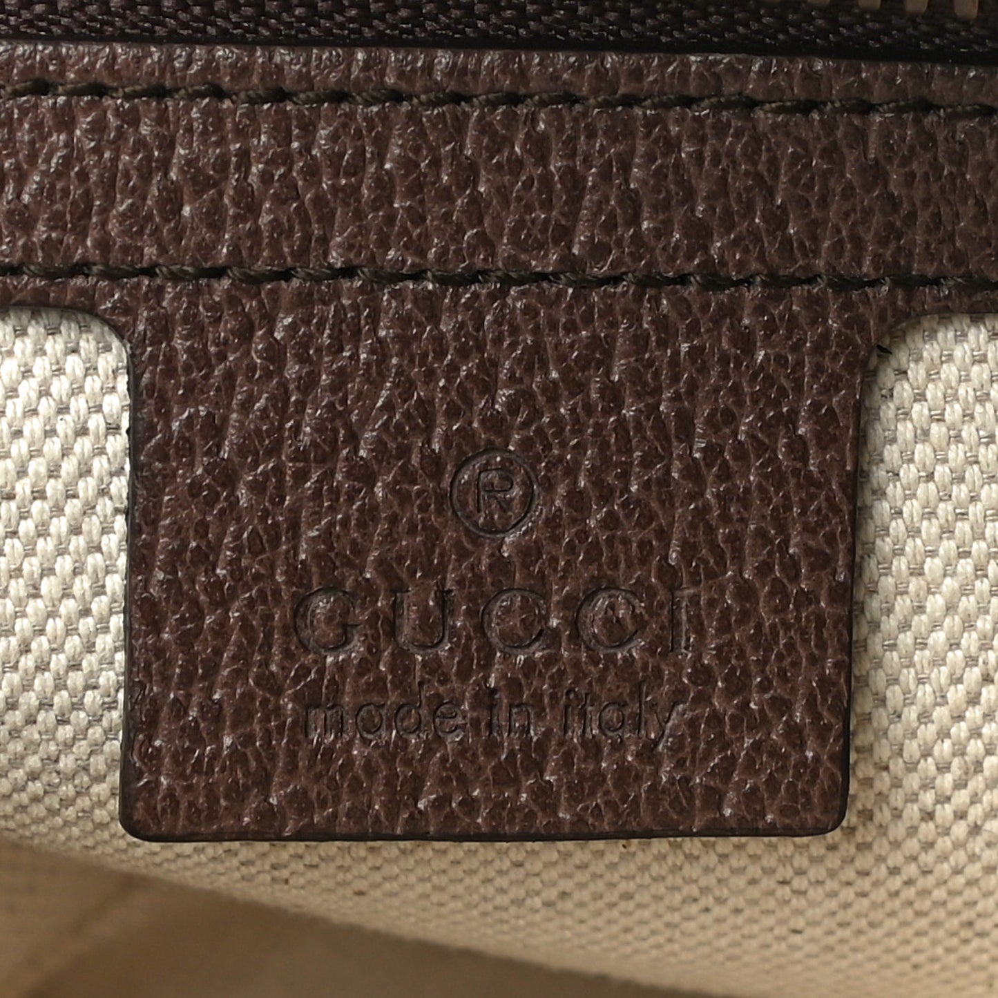 Soft GG Supreme Monogram Medium Ophidia Belt Bag Dark Brown