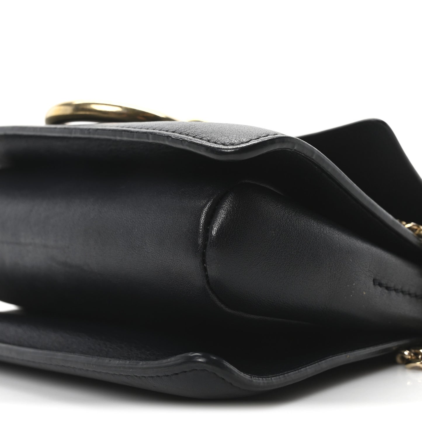 Suede Calfskin Small Faye Shoulder Bag Full Blue Mustard