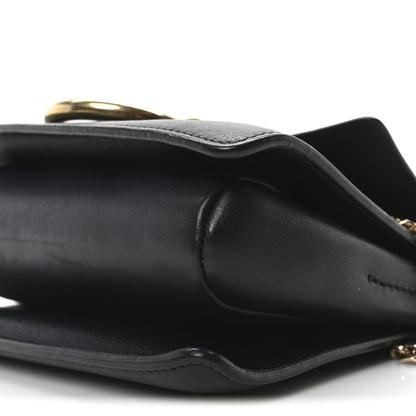 Chloe Suede Calfskin Small Faye Shoulder Bag Full Blue Mustard 9 of 9