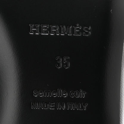 Hermes Goatskin Oz Mules 35 Black 7 of 9