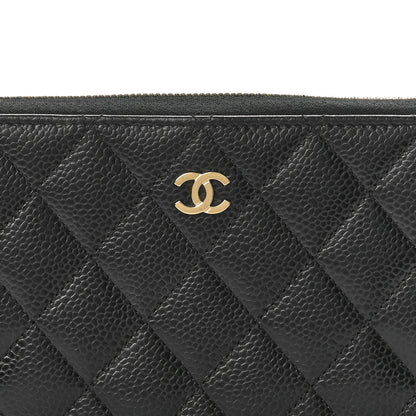 Chanel Caviar Quilted Large Gusset Zip Around Wallet Black 8 of 8