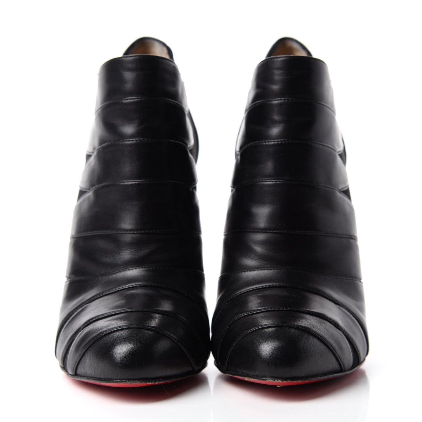 Calfskin Lina 120 Ankle Booties 38.5 Black