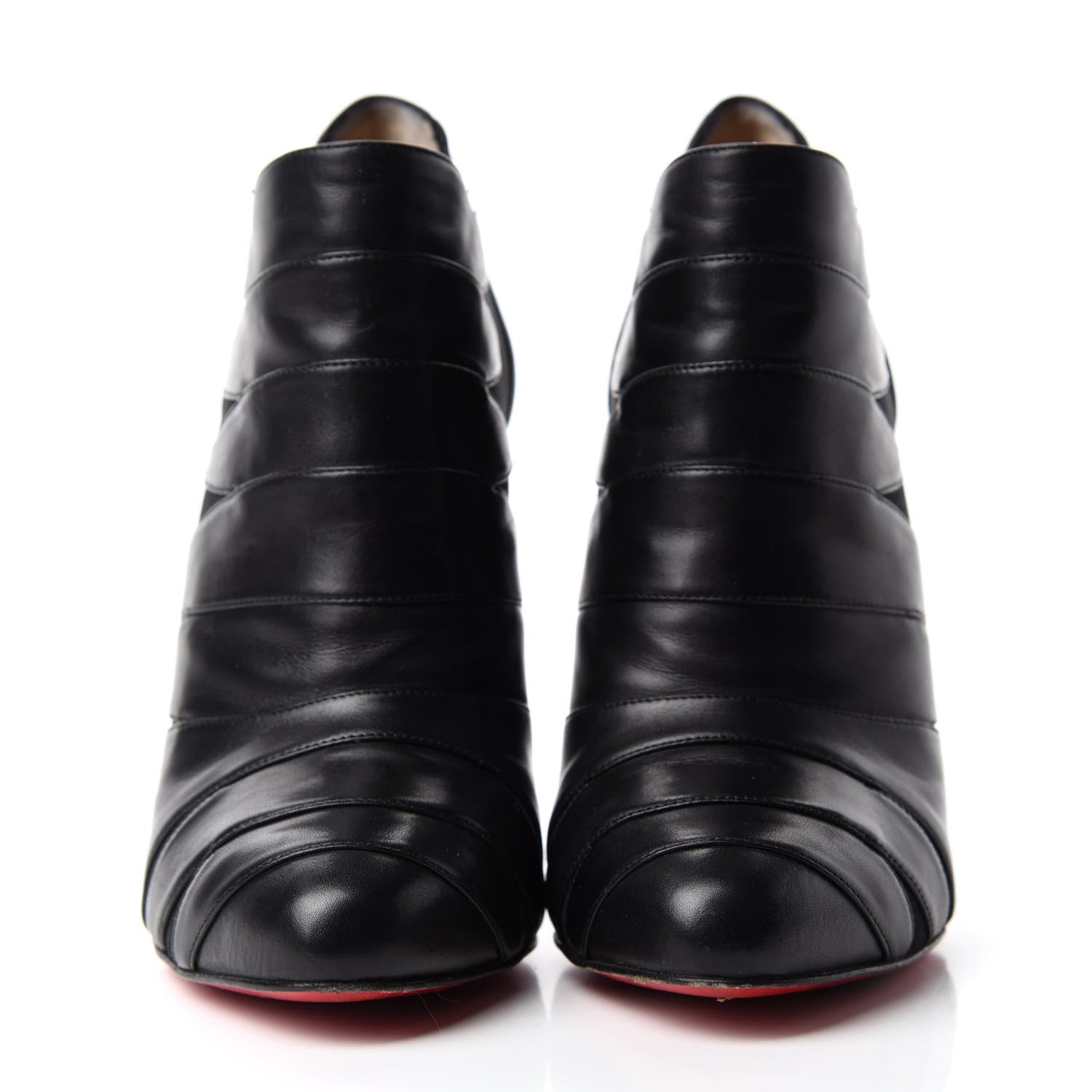 Christian Louboutin Calfskin Lina 120 Ankle Booties 38.5 Black 2 of 11