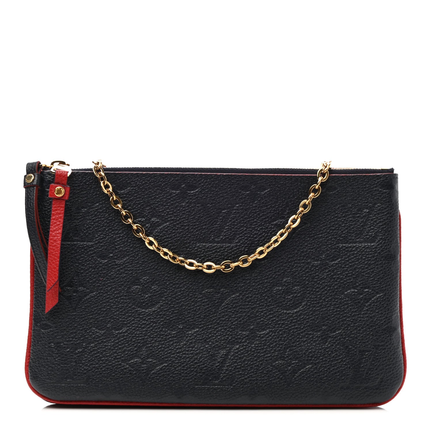 Louis Vuitton Empreinte Double Zip Pochette Marine Rouge 1 of 8