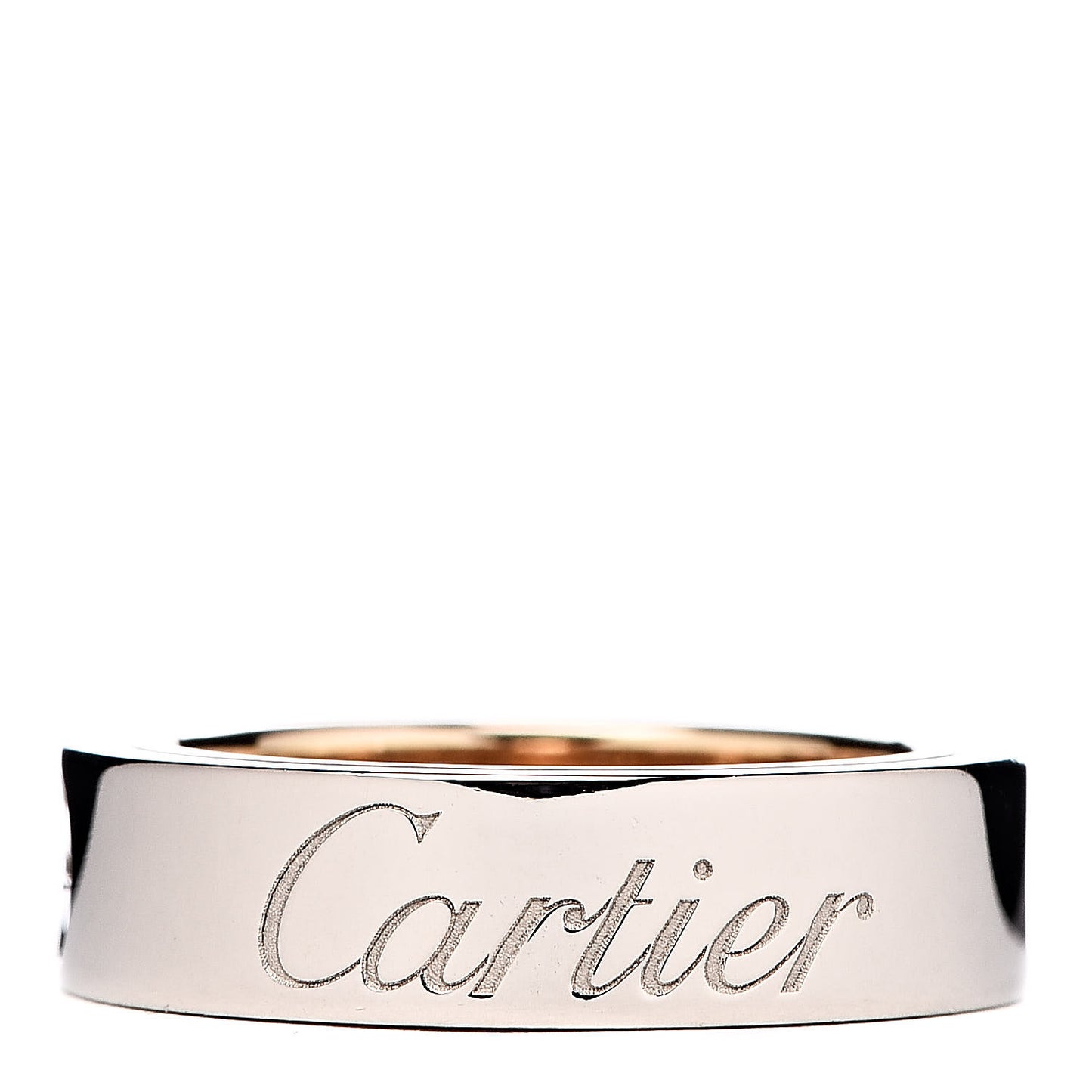 18K White Pink Gold 5.5mm Astro LOVE Ring 50 5.5
