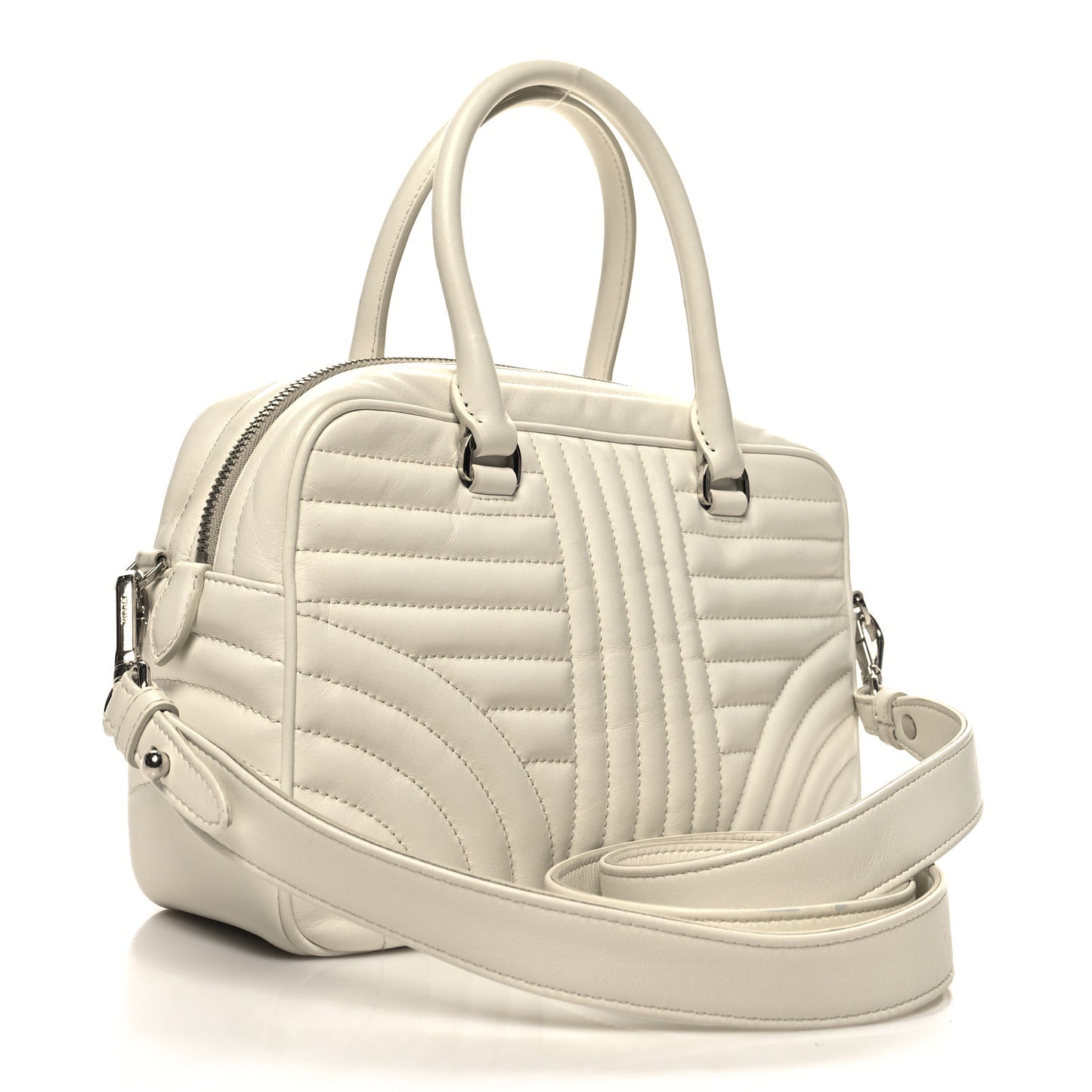 Soft Calfskin Impunture Diagramme Top Handle Crossbody Bag Talco