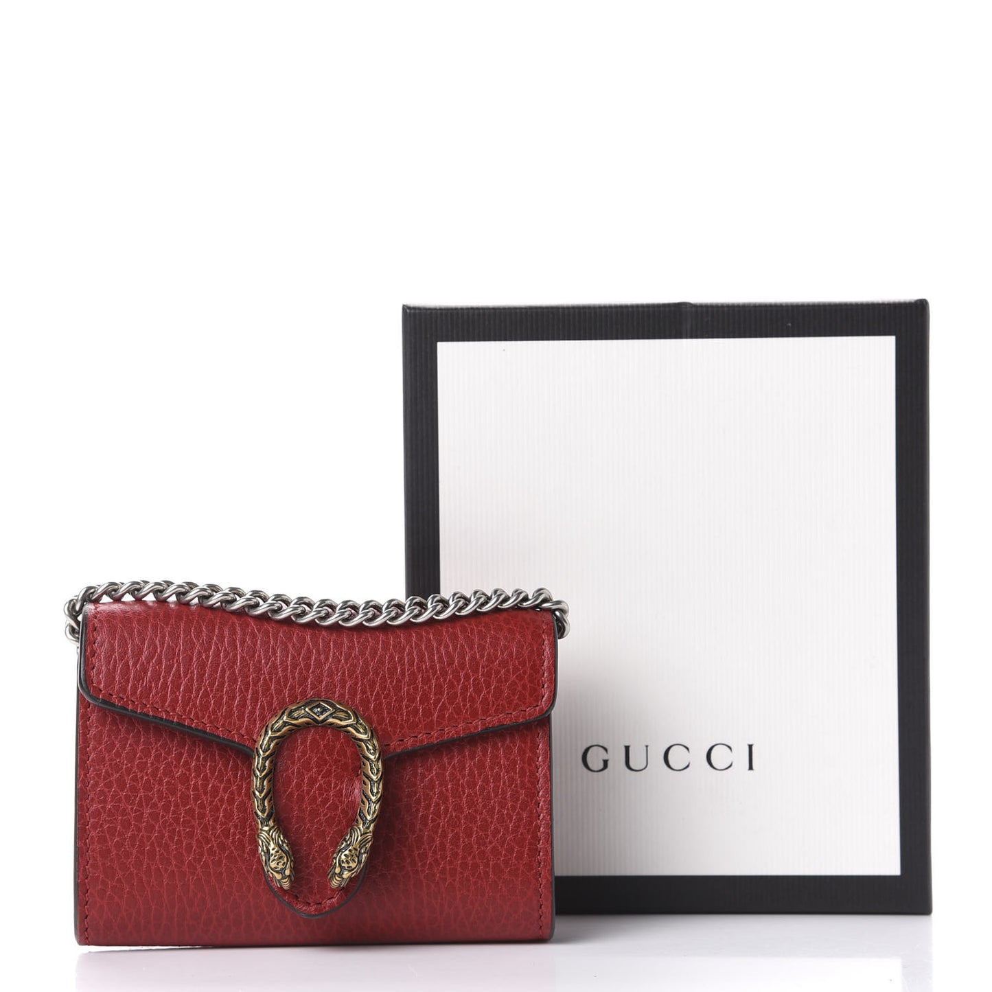 Calfskin Dionysus Coin Purse Hibiscus Red