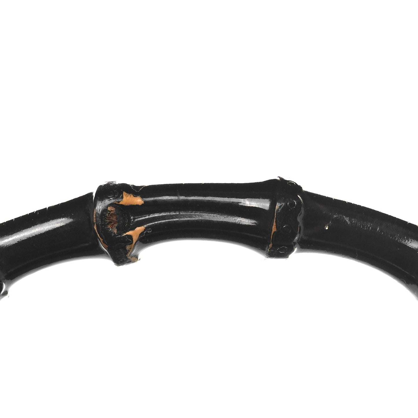 Nylon Monogram Bamboo Handle Bag Black