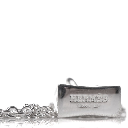 Hermes Sterling Silver Birkin Amulette Pendant Necklace 6 of 6