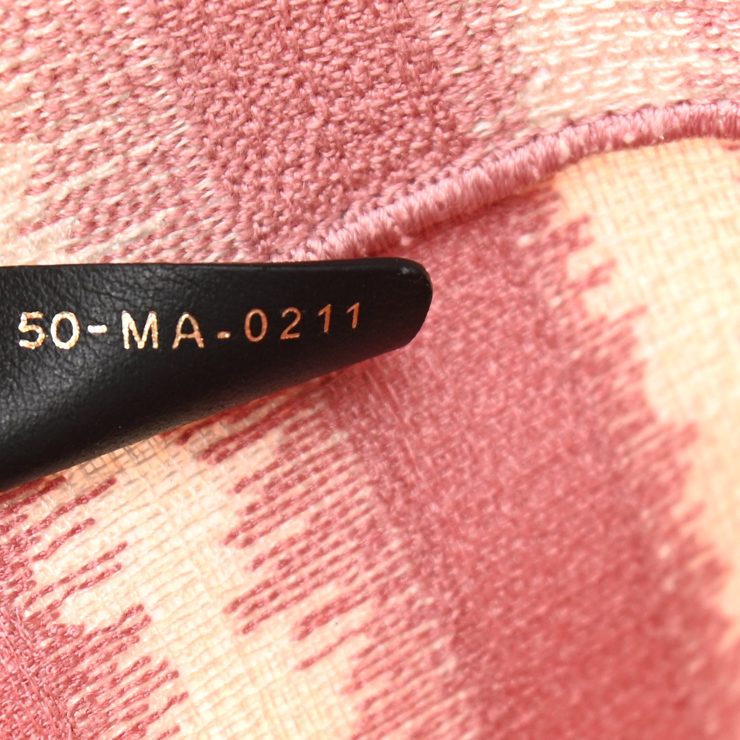 Canvas Embroidered Large Striped Book Tote Pink