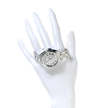 Cartier Stainless Steel 31mm Cle De Automatic Watch 2 of 9