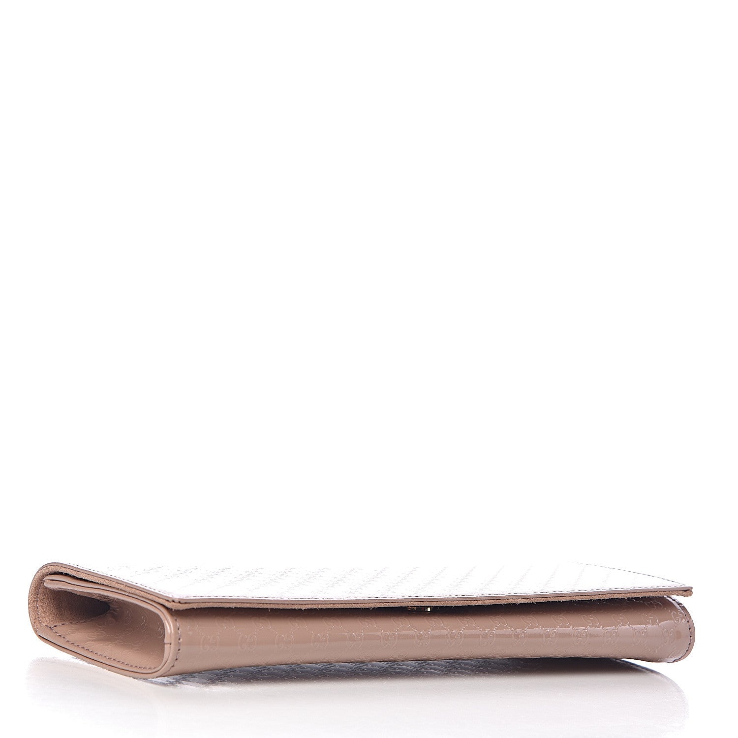 Gucci Patent Microguccissima Small Broadway Clutch Dark Cipria 4 of 7