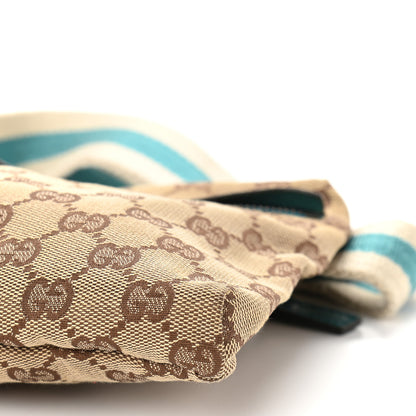 Gucci GG Monogram Web Double Pocket Belt Bag Turquoise 7 of 7