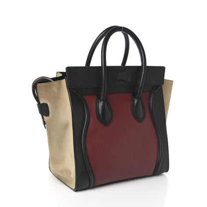 Celine Smooth Calfskin Suede Mini Tri-Color Luggage Rust 2 of 12