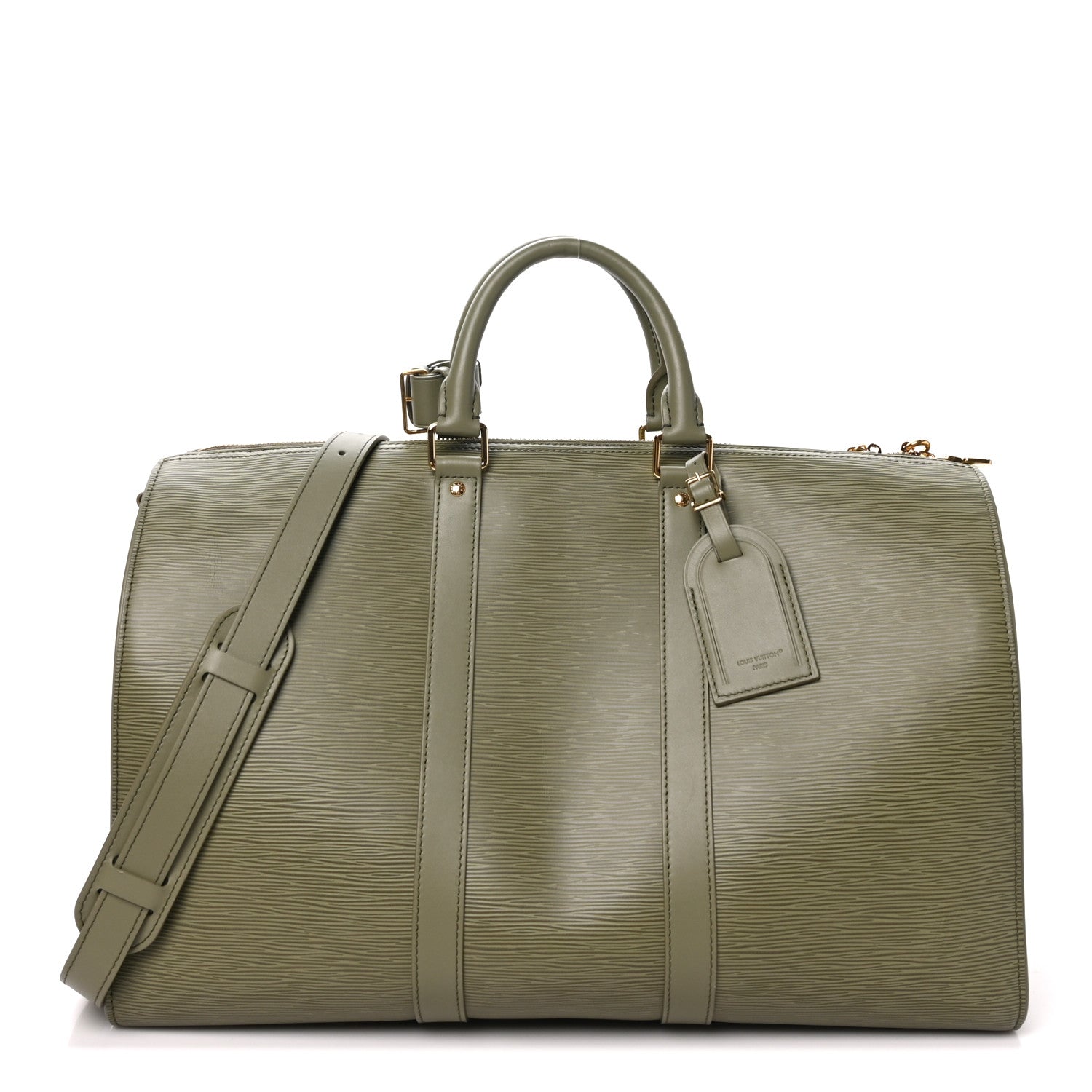 Louis Vuitton Epi Keepall Bandouliere 45 Khaki 1 of 8