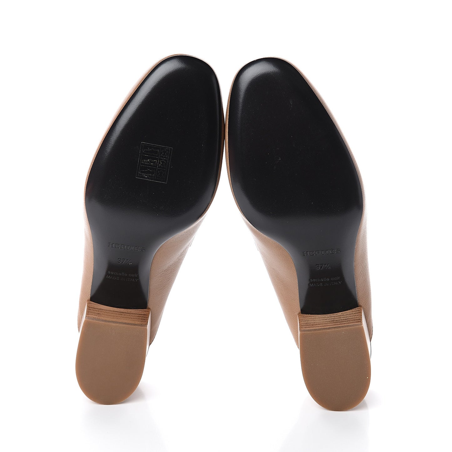 Goatskin Paradis Mules 37.5 Taupe