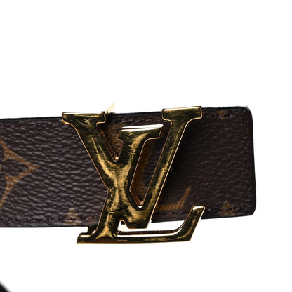 Louis Vuitton Calfskin Monogram 30mm LV Initiales Reversible Belt 85 34 Black 9 of 10