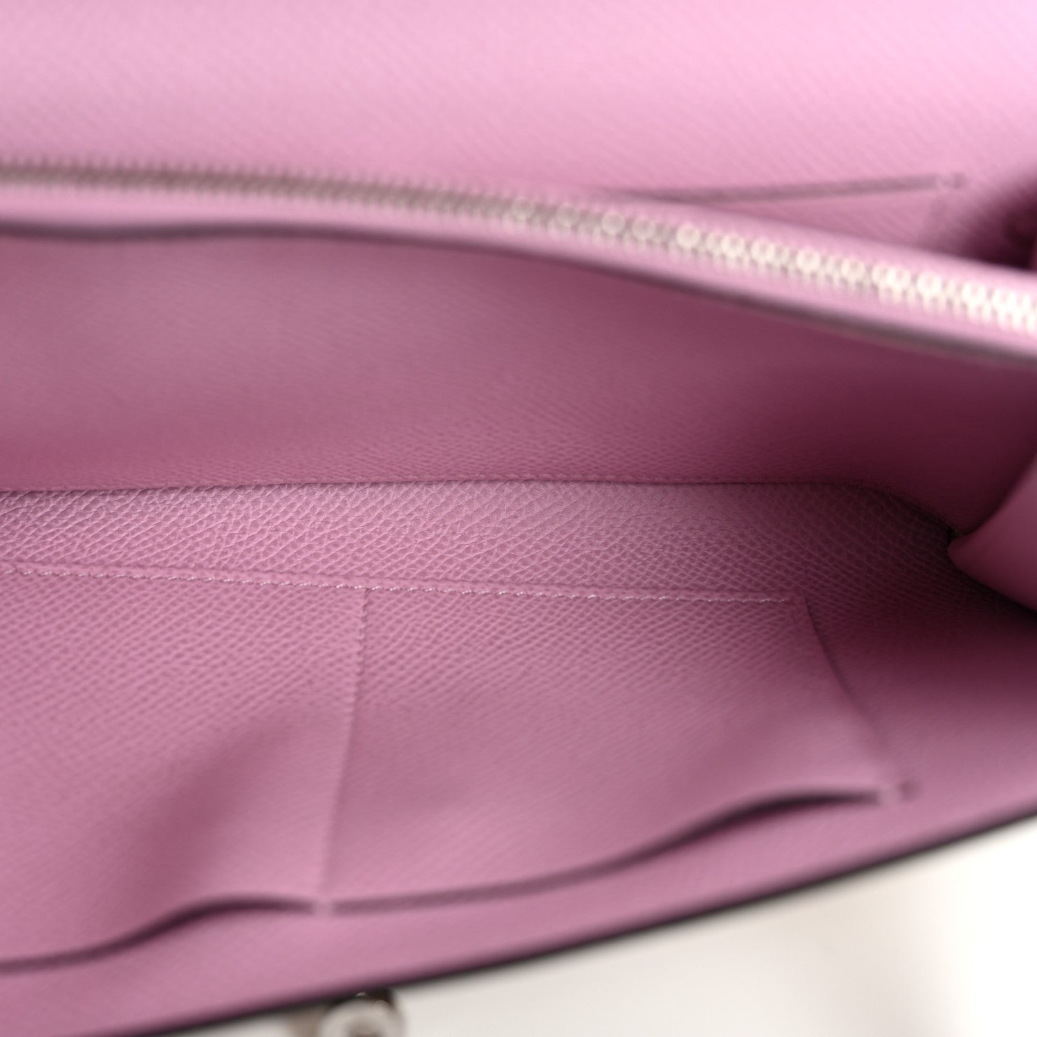Hermes Epsom Verso Kelly Wallet To Go Chai Mauve Sylvestre 4 of 12