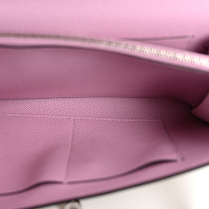 Hermes Epsom Verso Kelly Wallet To Go Chai Mauve Sylvestre 4 of 12