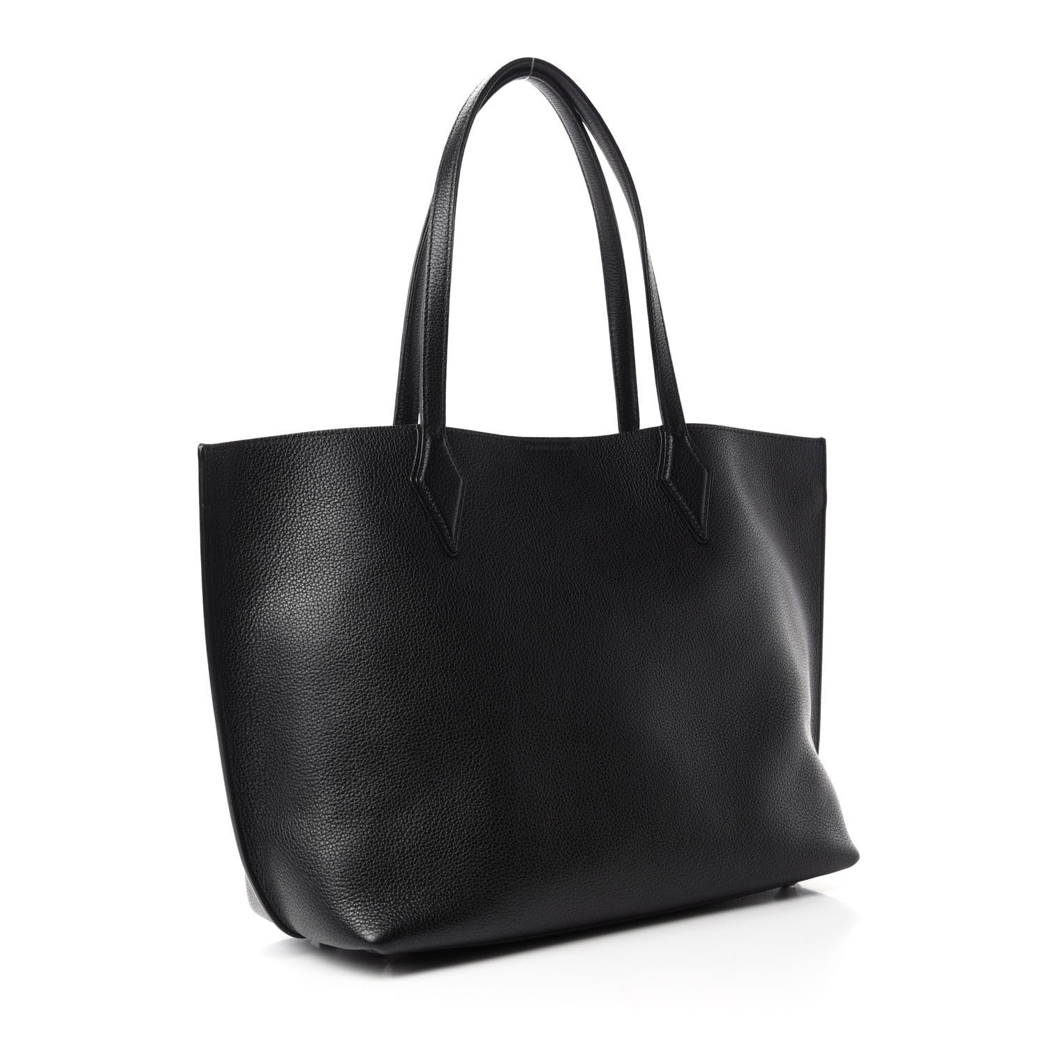 MCM Grained Calfskin Medium Yris Shopper Tote Black 3 of 9