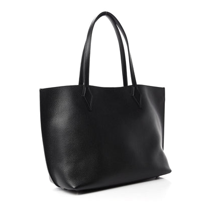 MCM Grained Calfskin Medium Yris Shopper Tote Black 3 of 9