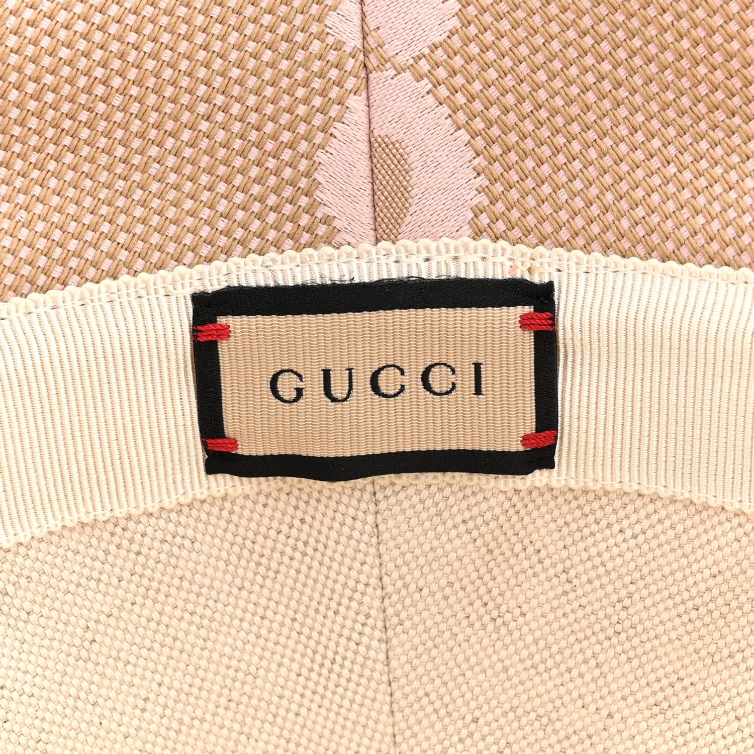 Gucci Monogram Jumbo GG Mosteria Bucket Hat S Beige Perfect Pink 7 of 8