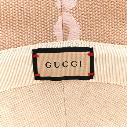 Gucci Monogram Jumbo GG Mosteria Bucket Hat S Beige Perfect Pink 7 of 8